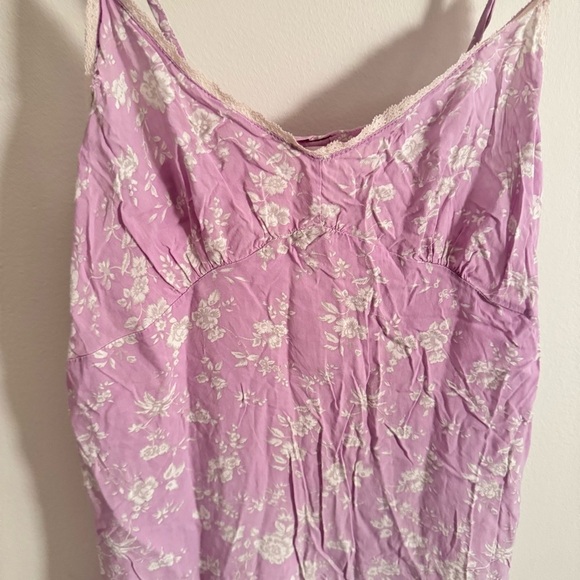 ZARA HOME purple floral lingerie slip dress - Picture 2 of 6